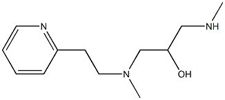 [2-hydroxy-3-(methylamino)propyl](methyl)[2-(pyridin-2-yl)ethyl]amine Struktur