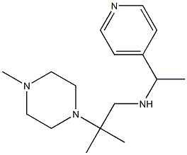 [2-methyl-2-(4-methylpiperazin-1-yl)propyl][1-(pyridin-4-yl)ethyl]amine Struktur