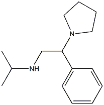 [2-phenyl-2-(pyrrolidin-1-yl)ethyl](propan-2-yl)amine Struktur