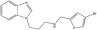 [3-(1H-1,3-benzodiazol-1-yl)propyl][(4-bromothiophen-2-yl)methyl]amine Struktur