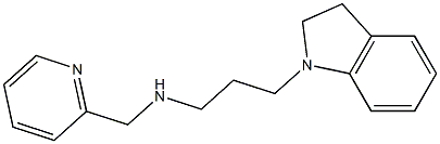 [3-(2,3-dihydro-1H-indol-1-yl)propyl](pyridin-2-ylmethyl)amine Struktur