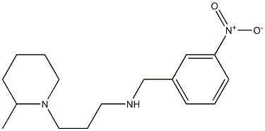 [3-(2-methylpiperidin-1-yl)propyl][(3-nitrophenyl)methyl]amine Struktur