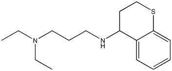 [3-(3,4-dihydro-2H-1-benzothiopyran-4-ylamino)propyl]diethylamine Struktur