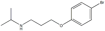 [3-(4-bromophenoxy)propyl](propan-2-yl)amine Struktur