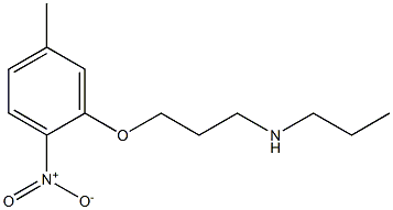 [3-(5-methyl-2-nitrophenoxy)propyl](propyl)amine Struktur