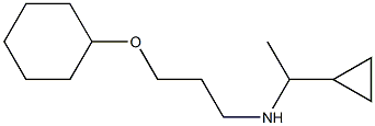 [3-(cyclohexyloxy)propyl](1-cyclopropylethyl)amine Struktur