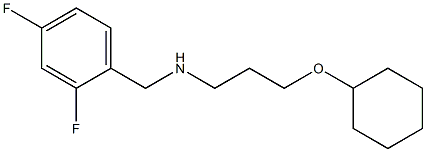 [3-(cyclohexyloxy)propyl][(2,4-difluorophenyl)methyl]amine Struktur