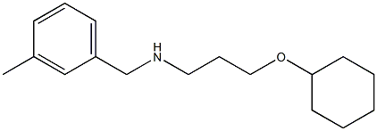 [3-(cyclohexyloxy)propyl][(3-methylphenyl)methyl]amine Struktur