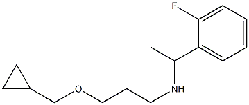 [3-(cyclopropylmethoxy)propyl][1-(2-fluorophenyl)ethyl]amine Struktur