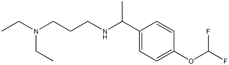 [3-(diethylamino)propyl]({1-[4-(difluoromethoxy)phenyl]ethyl})amine Struktur