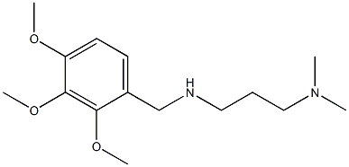 [3-(dimethylamino)propyl][(2,3,4-trimethoxyphenyl)methyl]amine Struktur