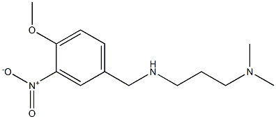 [3-(dimethylamino)propyl][(4-methoxy-3-nitrophenyl)methyl]amine Struktur