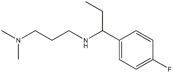 [3-(dimethylamino)propyl][1-(4-fluorophenyl)propyl]amine Struktur