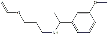 [3-(ethenyloxy)propyl][1-(3-methoxyphenyl)ethyl]amine Struktur