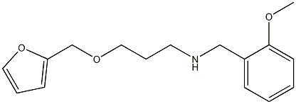 [3-(furan-2-ylmethoxy)propyl][(2-methoxyphenyl)methyl]amine Struktur