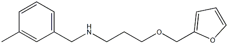 [3-(furan-2-ylmethoxy)propyl][(3-methylphenyl)methyl]amine Struktur