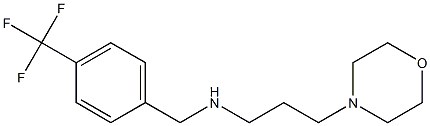 [3-(morpholin-4-yl)propyl]({[4-(trifluoromethyl)phenyl]methyl})amine Struktur