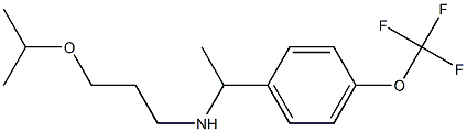 [3-(propan-2-yloxy)propyl]({1-[4-(trifluoromethoxy)phenyl]ethyl})amine Struktur