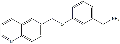 [3-(quinolin-6-ylmethoxy)phenyl]methanamine Struktur