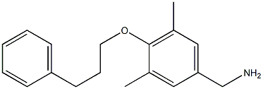 [3,5-dimethyl-4-(3-phenylpropoxy)phenyl]methanamine Struktur