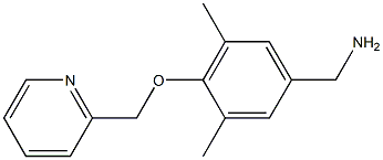 [3,5-dimethyl-4-(pyridin-2-ylmethoxy)phenyl]methanamine Struktur