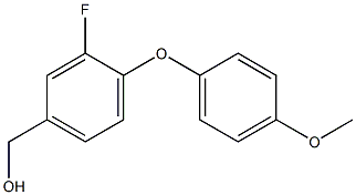 [3-fluoro-4-(4-methoxyphenoxy)phenyl]methanol Struktur