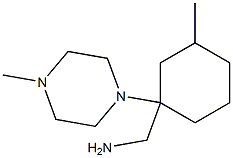 [3-methyl-1-(4-methylpiperazin-1-yl)cyclohexyl]methylamine Struktur