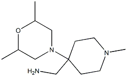 [4-(2,6-dimethylmorpholin-4-yl)-1-methylpiperidin-4-yl]methylamine Struktur