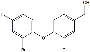 [4-(2-bromo-4-fluorophenoxy)-3-fluorophenyl]methanol Struktur