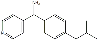 [4-(2-methylpropyl)phenyl](pyridin-4-yl)methanamine Struktur