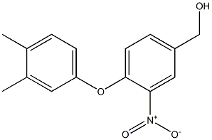 [4-(3,4-dimethylphenoxy)-3-nitrophenyl]methanol Struktur