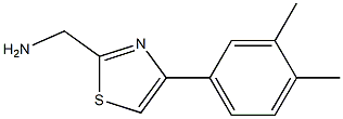 [4-(3,4-dimethylphenyl)-1,3-thiazol-2-yl]methanamine Struktur