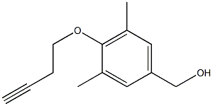 [4-(but-3-yn-1-yloxy)-3,5-dimethylphenyl]methanol Struktur