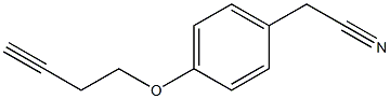 [4-(but-3-ynyloxy)phenyl]acetonitrile Struktur