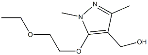 [5-(2-ethoxyethoxy)-1,3-dimethyl-1H-pyrazol-4-yl]methanol Struktur