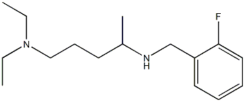 [5-(diethylamino)pentan-2-yl][(2-fluorophenyl)methyl]amine Struktur