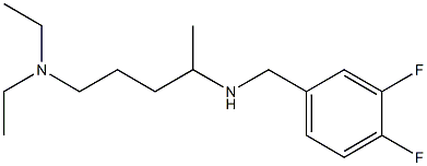 [5-(diethylamino)pentan-2-yl][(3,4-difluorophenyl)methyl]amine Struktur