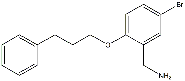 [5-bromo-2-(3-phenylpropoxy)phenyl]methanamine Struktur