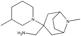 [8-methyl-3-(3-methylpiperidin-1-yl)-8-azabicyclo[3.2.1]octan-3-yl]methanamine Struktur