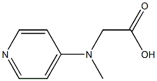 [methyl(pyridin-4-yl)amino]acetic acid Struktur