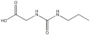 {[(propylamino)carbonyl]amino}acetic acid Struktur