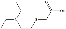 {[2-(diethylamino)ethyl]thio}acetic acid Struktur