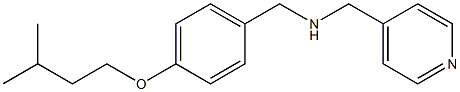 {[4-(3-methylbutoxy)phenyl]methyl}(pyridin-4-ylmethyl)amine Struktur