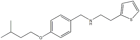 {[4-(3-methylbutoxy)phenyl]methyl}[2-(thiophen-2-yl)ethyl]amine Struktur