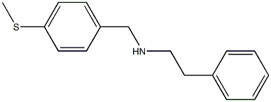 {[4-(methylsulfanyl)phenyl]methyl}(2-phenylethyl)amine Struktur