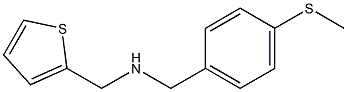 {[4-(methylsulfanyl)phenyl]methyl}(thiophen-2-ylmethyl)amine Struktur