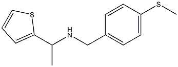 {[4-(methylsulfanyl)phenyl]methyl}[1-(thiophen-2-yl)ethyl]amine Struktur