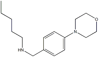 {[4-(morpholin-4-yl)phenyl]methyl}(pentyl)amine Struktur