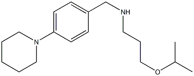 {[4-(piperidin-1-yl)phenyl]methyl}[3-(propan-2-yloxy)propyl]amine Struktur