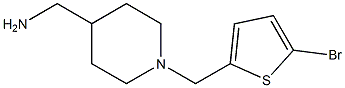 {1-[(5-bromothiophen-2-yl)methyl]piperidin-4-yl}methanamine Struktur